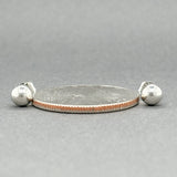 Estate 14K W Gold 5mm Ball Earrings