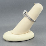 Estate 14K W Gold 1.21ctw H-J/I1-2 Diamond Eng. Ring