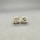 Estate 14K Y Gold 0.34ctw H-I/VS1-SI1 Diamond Stud Earrings