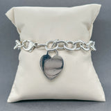 Estate Tiffany & Co. SS Heart Tag Bracelet