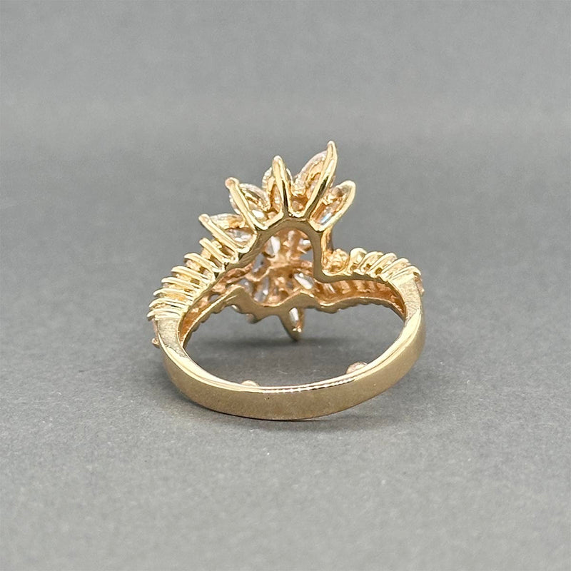 Estate 14K Y Gold 2.13ctw Diamond Cocktail Ring