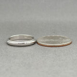 Estate Platinum Stepped 3.1mm Ring