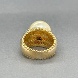 Estate 18K Y Gold South Sea Pearl Ring