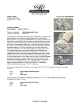 Estate 18K W Gold 1.54ctw Fancy Green, Brown & H-I/SI2 Diamond Cocktail Ring