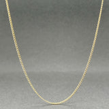 Estate 14K Y Gold 1.1mm 18” Curb Link Chain