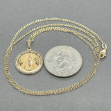 Estate 14K Y Gold Miraculous Medal Pendant