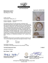 Estate 14K Y Gold 0.25ctw H-I/SI1-2 Diamond Circle Pendant