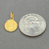 Estate 14K Y Gold Cupid Charm