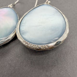 Estate Ippolita SS Blue Quartz Rock Candy Drop Earrings