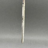 Estate 14K W Gold 1.57mm 22.25” Box Chain