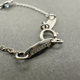 Estate Tiffany & Co. Peretti Platinum 2.53ctw Aquamarine Color By The Yard Necklace