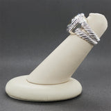 Estate David Yurman SS  5.29ctw Quartz & Diamond Albion Ring