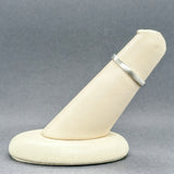 Estate 14K W Gold 2.6mm Brush Finish Ring