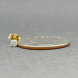 Estate 14K Y Gold 0.09ct H/VS2 Diamond Single Stud Earring