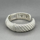 Estate Judith Ripka SS CZ Cuff Bracelet