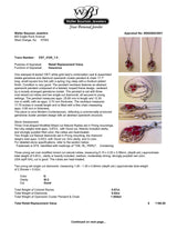 Estate 10K W Gold 0.87ctw Ruby & 0.02ctw Diamond Pendant