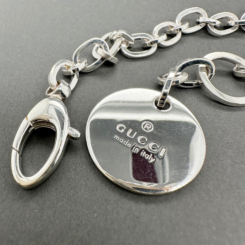 Estate Gucci SS Round Tag Bracelet