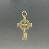 Estate 9K Y Gold Celtic Cross Pendant