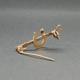 Estate 18K Y Gold Horse Jockey Pin