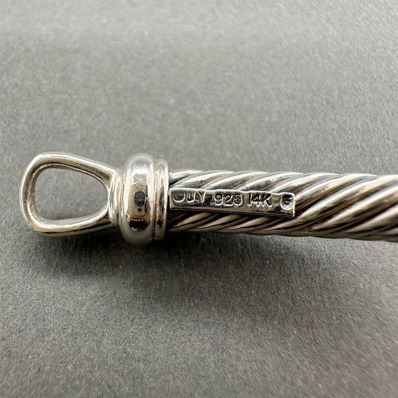 Estate David Yurman SS 14 Metro Cable Collar Necklace