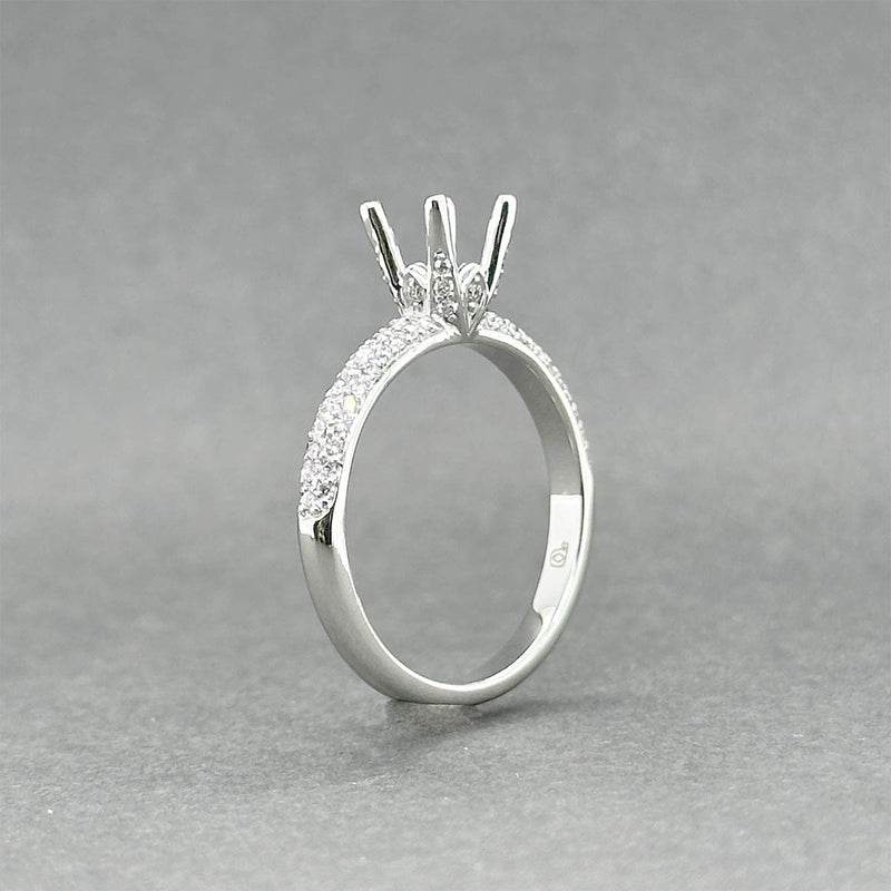 Estate 14K W Gold 0.30ctw H/SI1-2 Diamond Eng. Ring Semi-Mount