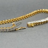 Estate YGP SS 0.92ctw I/I1-2 Diamond Tennis Bracelet