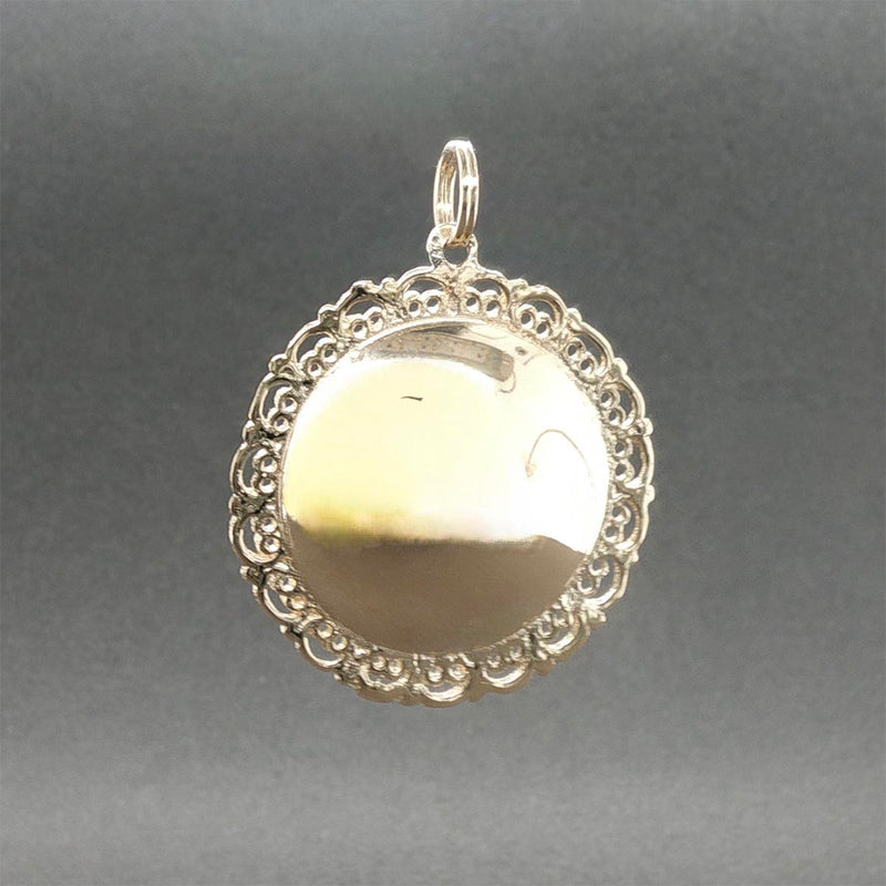 Estate 14K Y Gold Chai Medallion Pendant
