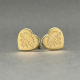 Estate Tiffany & Co. 18K Y Gold Return To Tiffany Mini Stud Earrings