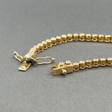 Estate 18K Y Gold 2.04ctw Sapphire & Diamond Evil Eye Bracelet