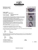 Estate 14K W Gold 1.21ctw H-J/I1-2 Diamond Eng. Ring