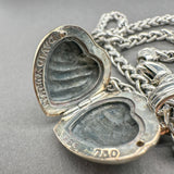 Estate David Yurman SS 18 Heart Locket Pendant