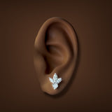 Estate Platinum 1.30ctw F/VS2-SI1 Diamond Stud Earrings