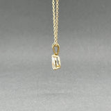 Estate 14K Y Gold 0.35ct F/SI1 Diamond Pendant