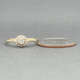 Estate 14K Y Gold 0.26ctw G-H/SI1-I2 Diamond Eng. Ring