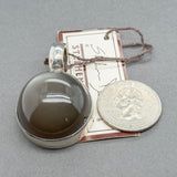 Estate Stephen Dweck SS 77.96ct Star Grey Moonstone Enhancer Pendant