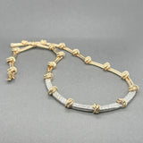 Estate 14K TT Gold 1.55ctw G-H/VS2-SI1 Diamond Necklace