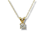YGP Sterling 0.50ct  F-G/VS2 Lab Created Solitaire Diamond Pendant