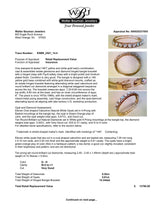 Estate 14K Y Gold 5.61ctw Opal & 0.52ctw Diamond Bangle Bracelet