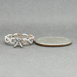 Estate 14K TT Gold 0.19ctw Diamond Eng. Ring Semi-Mount