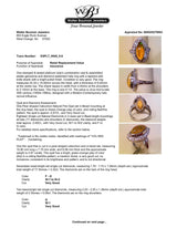 Estate Platinum 4.67ct Fire Opal & 0.40ctw Diamond Cocktail Ring