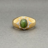 Estate Buccelati 18K Y Gold 2.82ct Cat’s Eye Chrysoberyl Cocktail Ring