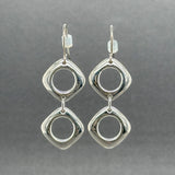 Estate Tiffany & Co. SS Double Cushion Drop Earrings