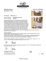 Estate 14K W Gold 1.22ctw H-I/VS2-I1 Diamond J Hoop Earrings