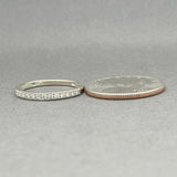 Estate 10K W Gold 0.14ctw Fancy Yellow-F-G/VS2-SI1 Lab-Created Diamond Ring