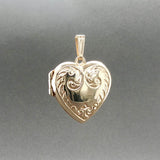 Estate 14K Y Gold Heart Locket Pendant