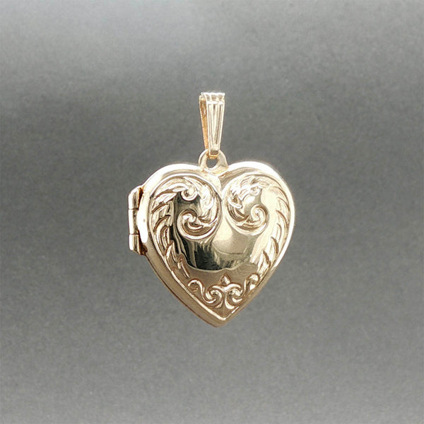 Estate 14K Y Gold Heart Locket Pendant