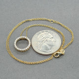 Estate 14K Y Gold 0.25ctw H-I/SI1-2 Diamond Circle Pendant