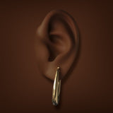 Estate 14K Y Gold 30.16mm Hoop Earrings