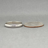 Estate 14K W Gold 3.5mm Polished Ring