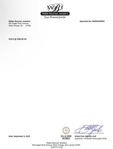 Estate 14K W Gold 3.36ct Lab-Created Amethyst & 0.48ctw Diamond Ring